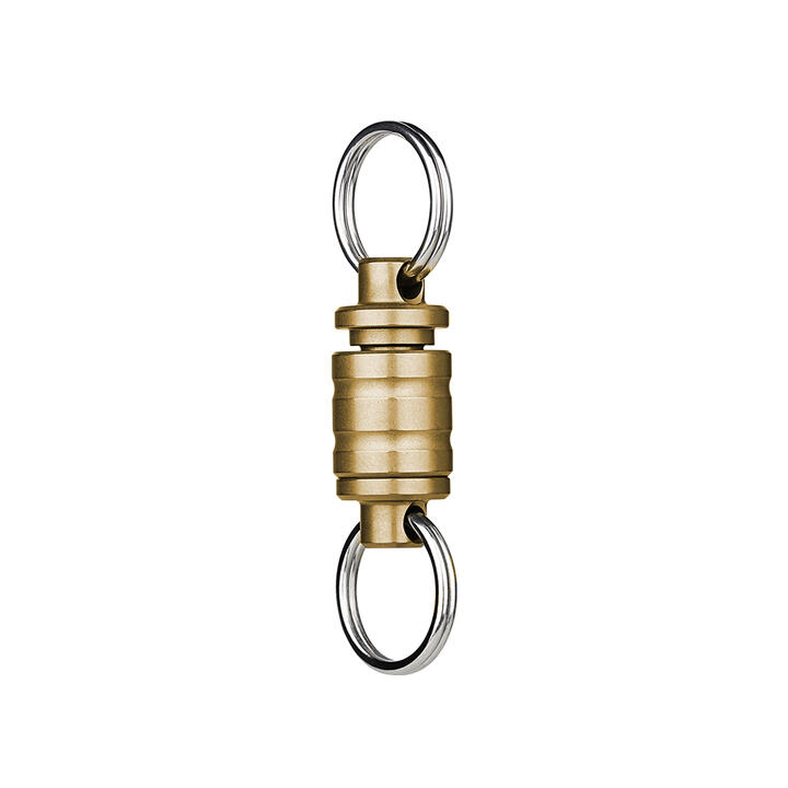 Otacle R1 Titanium and Brass Magnetic Quick-Release Keychain