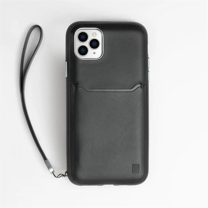 Bodyguardz Accent Wallet iPhone 11 Pro Max Leather Black Case