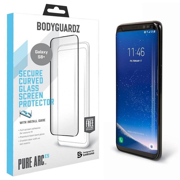 BodyGuardz Pure Arc ES Galaxy S8 Glass Screen Protector