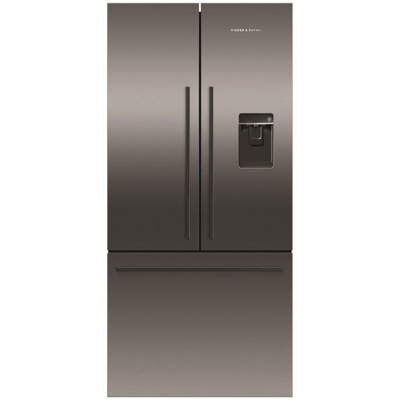 Fisher & Paykel 487 Litre French Door Refrigerator - Black Stainless Steel