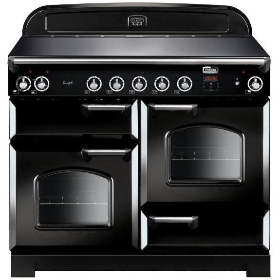 Falcon Classic 110cm 5 Zone Induction Double Oven Cooker - Black and Chrome