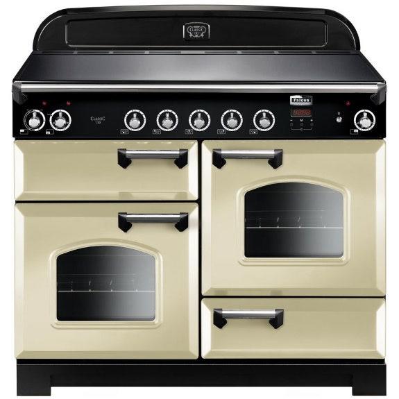 Falcon Classic 110cm 5 Zone Induction Double Oven Cooker - Cream and Chrome
