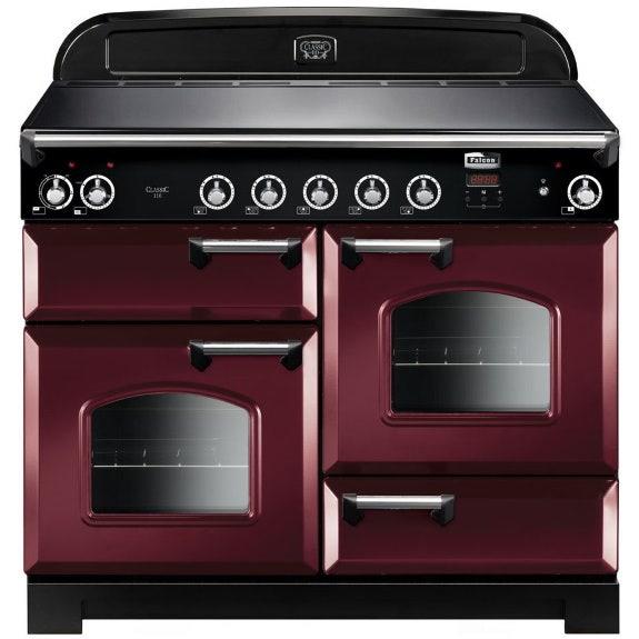 Falcon Classic 110cm 5 Zone Induction Double Oven Cooker - Cranberry and Chrome