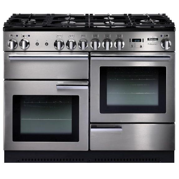 Falcon Professional+ 110cm Dual Fuel Cooker - Stainless Steel & Chrome