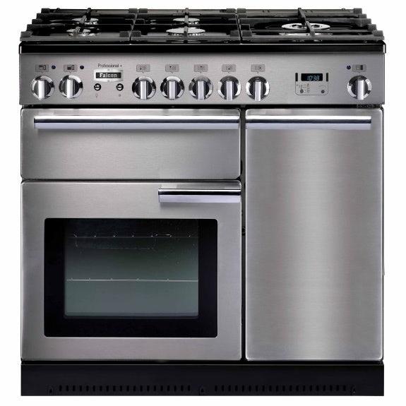 Falcon Professional+ 90cm Dual Fuel Cooker - Stainless Steel & Chrome
