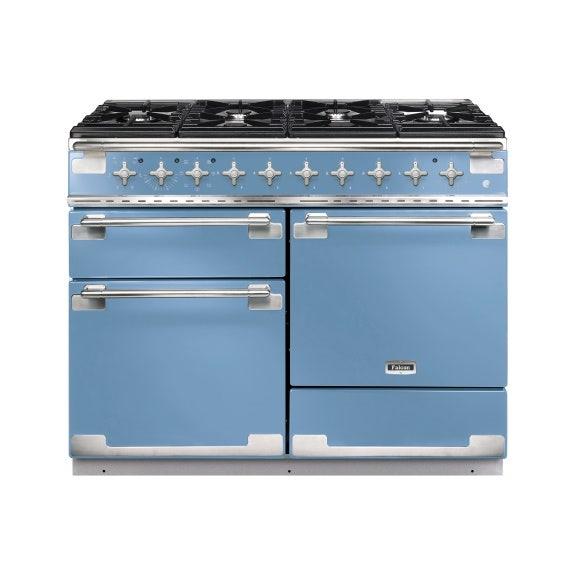 Falcon Elise 110cm 6 Burner Dual Fuel Cooker - China Blue and Nickel