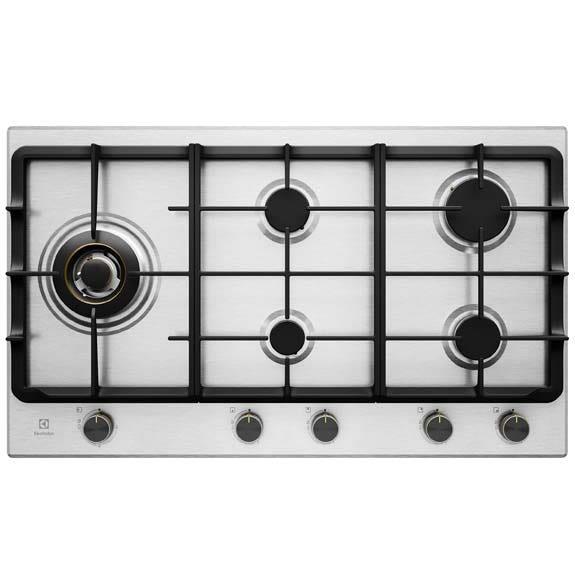 Electrolux UltimateTaste 700 90cm Gas Cooktop - Stainless Steel