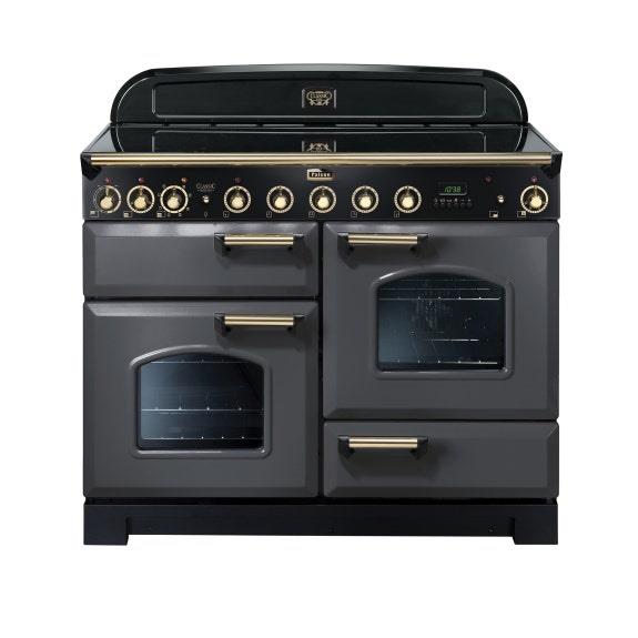 Falcon Classic Deluxe 110cm Induction Range Cooker - Slate & Brass