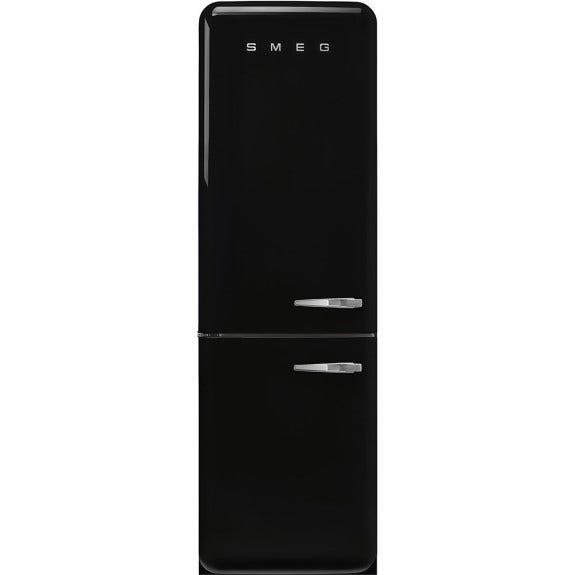 Smeg 331 Litre 50's Retro Style L/H Bottom Mount Refrigerator - Black