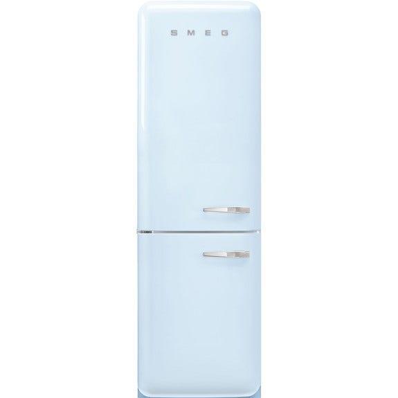 Smeg 331 Litre 50's Retro Style L/H Bottom Mount Refrigerator - Pastel Blue