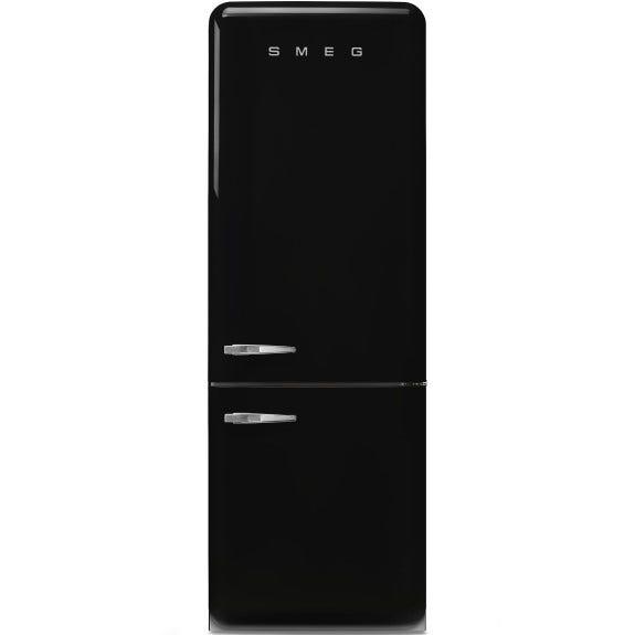 Smeg 481 Litre 50's Retro Style R/H Bottom Mount Refrigerator - Black