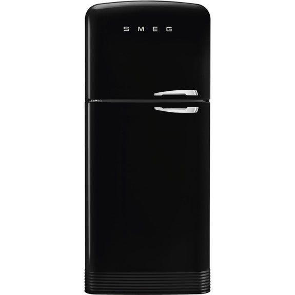 Smeg 524 Litre 50's Retro Style L/H Top Mount Refrigerator - Black