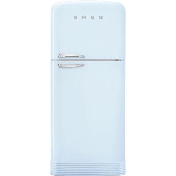 Smeg 524 Litre 50's Retro Style R/H Top Mount Refrigerator - Pastel Blue