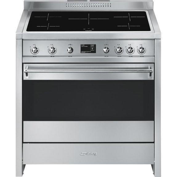 Smeg Opera Series 90cm Induction Freestanding Cooker - Stainless Steel