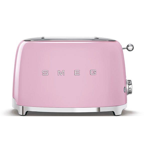 Smeg Retro Style 2 Slice Toaster - Pastel Pink