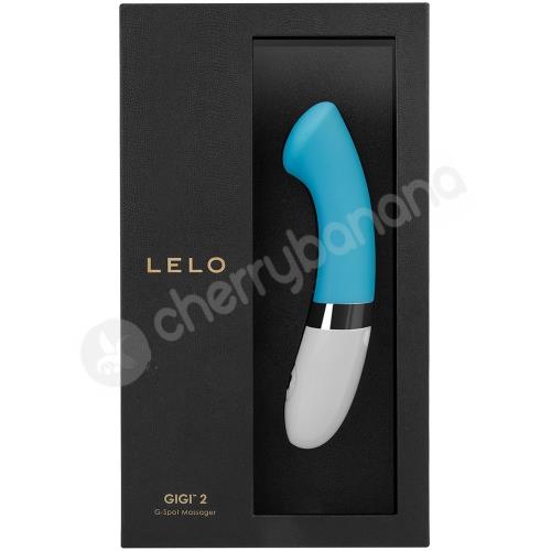 Lelo Gigi 2 Turquoise Blue 8 Function G-Spot Vibrator