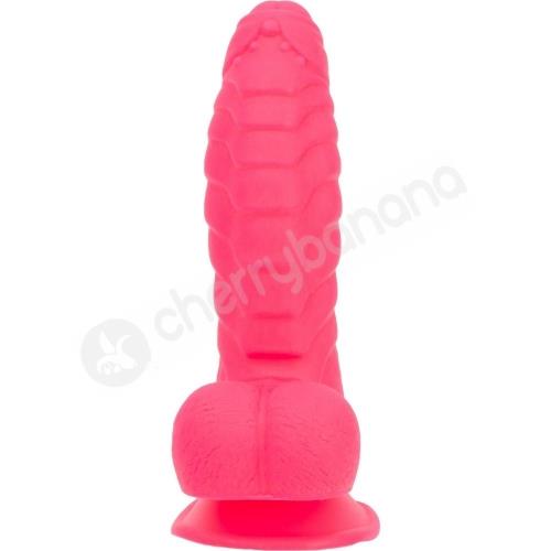 Addiction Tom 7&quot; Silicone Ribbed Dildo With Balls
