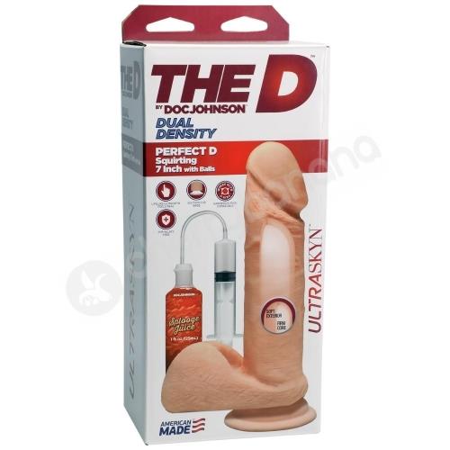 The D Perfect D Squirting 7&quot; Realistic Dildo With Splooge Juice