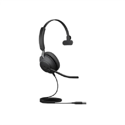 Jabra Evolve2 40 MS Mono - Headset - on-ear - convertible - wired - USB-A - noise isolating